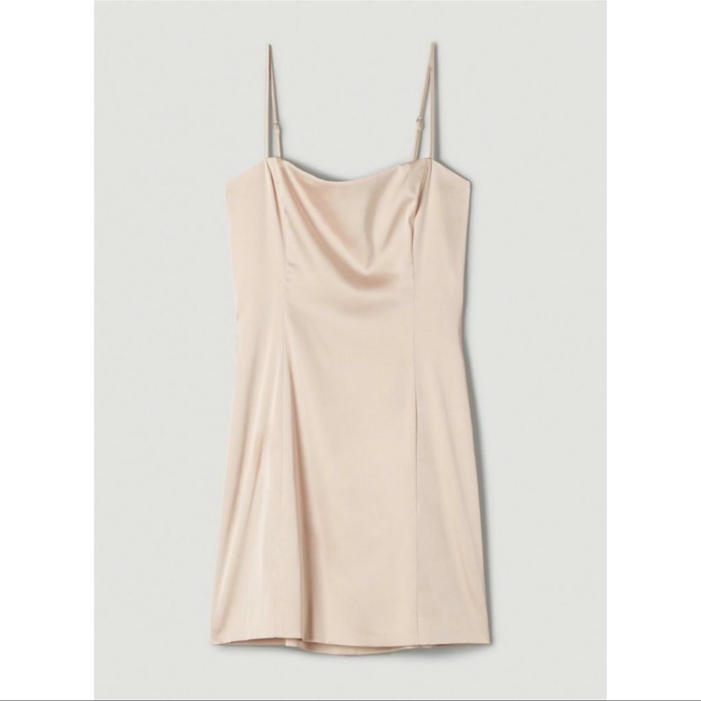 Aritzia Sunday Best Shimmer Dress Denude